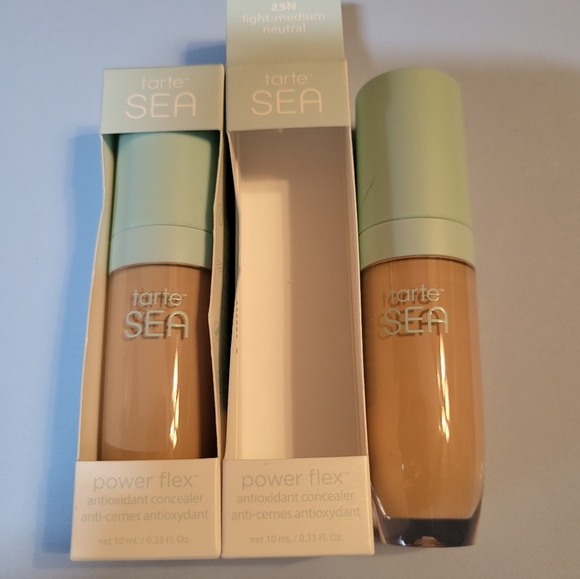 Tarte 2-Piece Sea Power Flex Antioxidant Concealer, Shade 25N, Full Size, NIB - Picture 3 of 6
